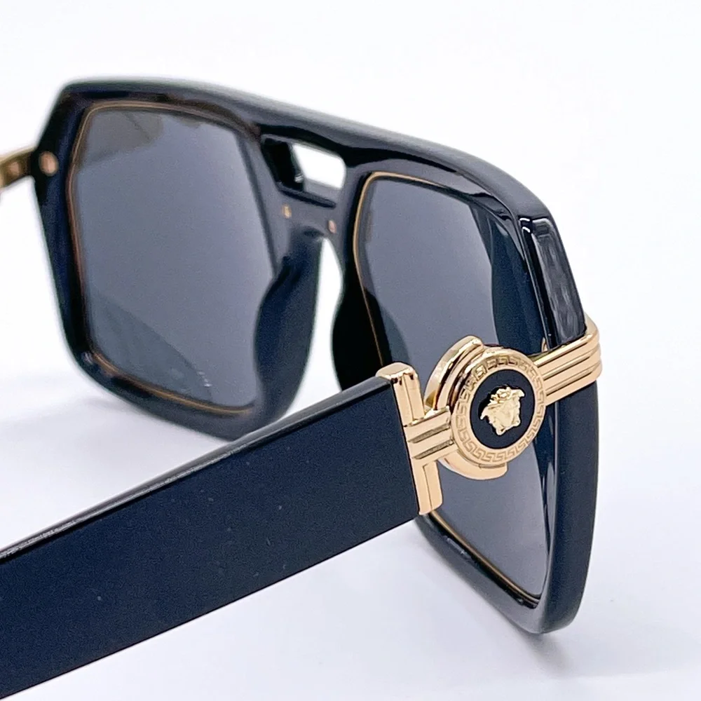 NEW VERSACE VE4399 GB1/87 MEN BLACK SQUARE SUNGLASSES VERSACE MOD 4399